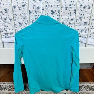 The Tailored Sportsman Turquoise Long Sleeve Top
